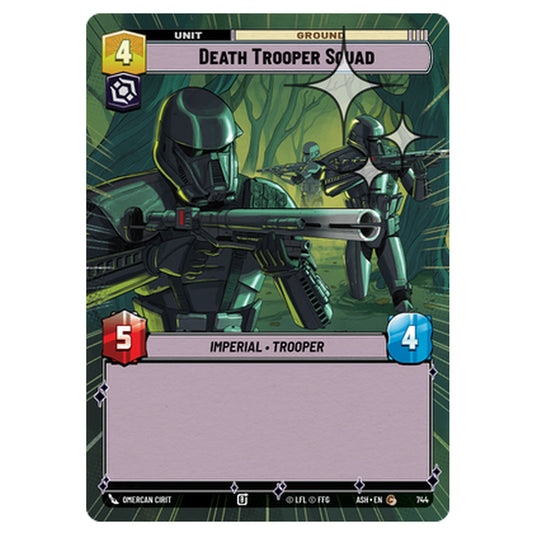 Death Trooper Squad card from the Star Wars Unlimited set Ashes of the Empire