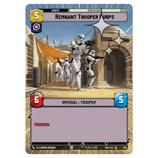 Remnant Trooper Corps card from the Star Wars Unlimited set Ashes of the Empire