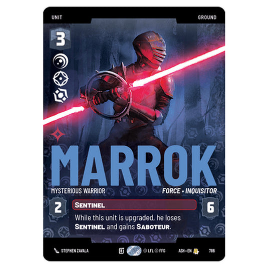 Marrok card from the Star Wars Unlimited set Ashes of the Empire