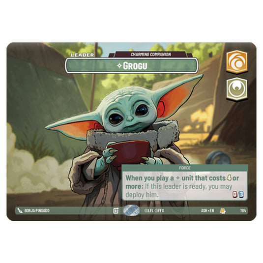 Grogu card from the Star Wars Unlimited set Ashes of the Empire