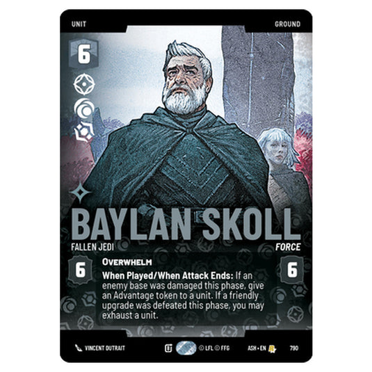 Baylan Skoll card from the Star Wars Unlimited set Ashes of the Empire