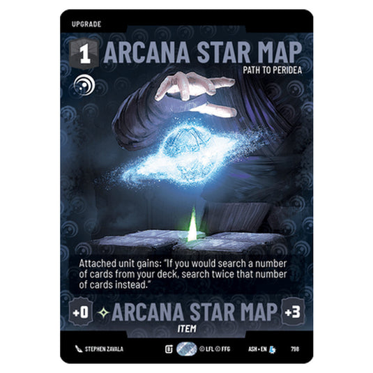 Arcana Star Map card from the Star Wars Unlimited set Ashes of the Empire