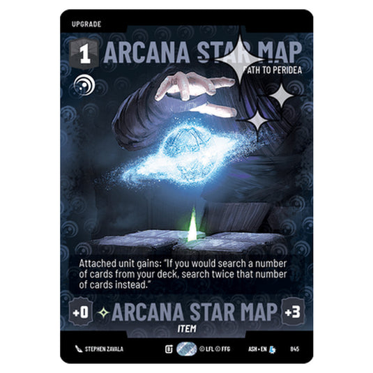 Arcana Star Map card from the Star Wars Unlimited set Ashes of the Empire