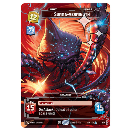 Summa-verminoth card from the Star Wars Unlimited set Ashes of the Empire