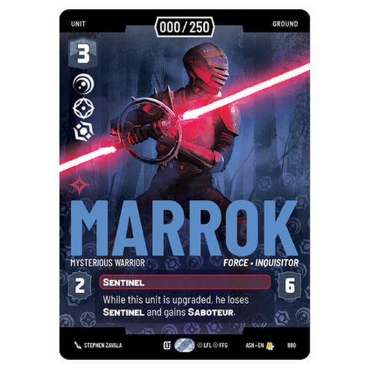 Marrok card from the Star Wars Unlimited set Ashes of the Empire