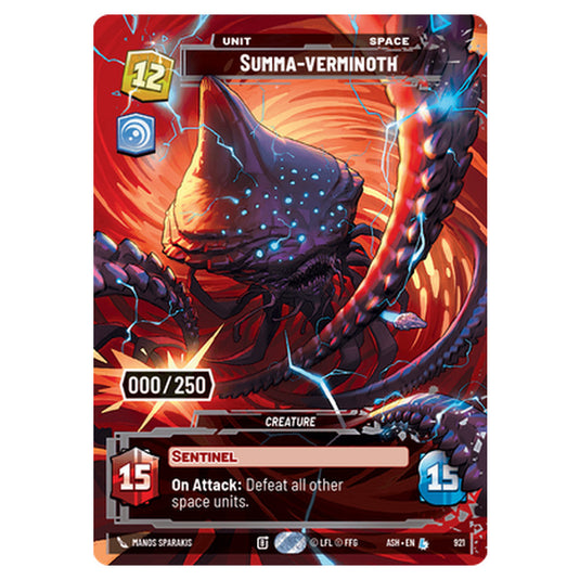 Summa-verminoth card from the Star Wars Unlimited set Ashes of the Empire