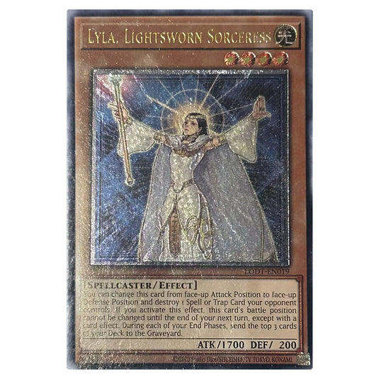 Yu-Gi-Oh! - Light of Destruction (2024 Reprint) - Lyla, Lightsworn Sorceress (Ultimate Rare) LODT-EN019a