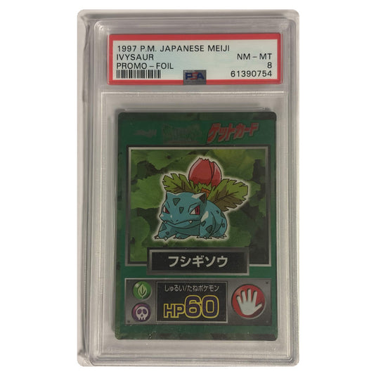 Pokemon - Japanese Meiji - Ivysaur - PSA 8 NM-MT