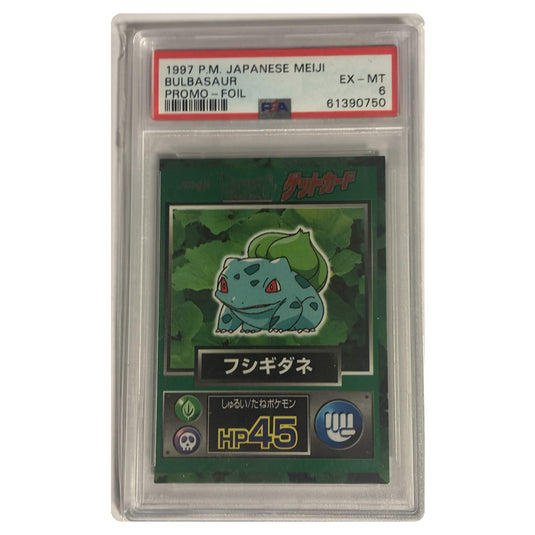 Pokemon - Japanese Meiji - Bulbasaur - PSA 6 EX-MT