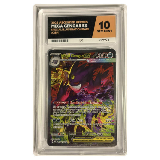 Pokemon - Ascended Heroes - Mega Gengar ex 284/217 - ACE 10 GEM MINT