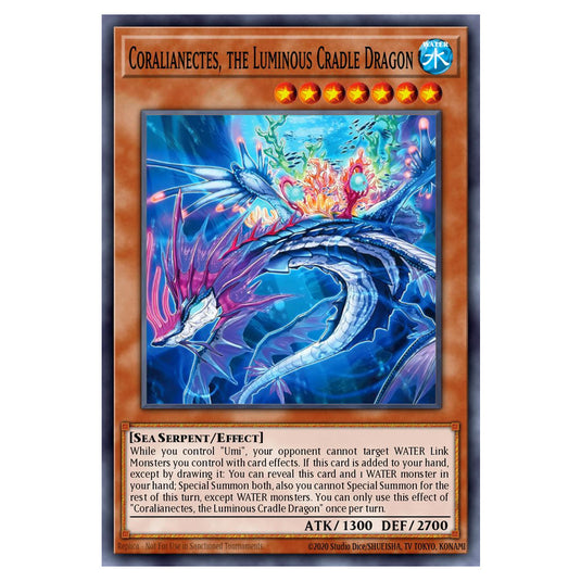 Coralianectes, the Luminous Cradle Dragon BETB-EN029 card from the Yu-Gi-Oh! set Beyond the Brave