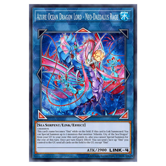 Azure Ocean Dragon Lord - Neo-Daedalus Rage BETB-EN046 card from the Yu-Gi-Oh! set Beyond the Brave