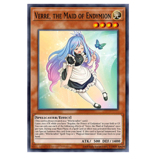 Verre, the Maid of Endymion BETB-EN098-UR card from the Yu-Gi-Oh! set Beyond the Brave