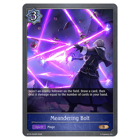 Meandering Bolt BP19-055EN card from the Shadowverse: Evolve set Eightfold Retribution & Omens and Heirs