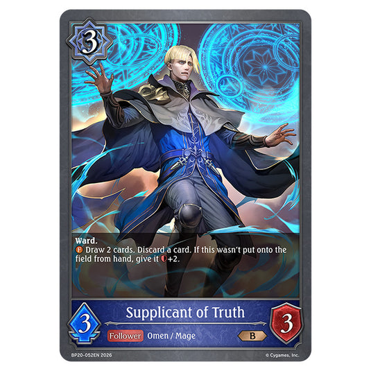 Supplicant of Truth BP20-052EN card from the Shadowverse: Evolve set Eightfold Retribution & Omens and Heirs