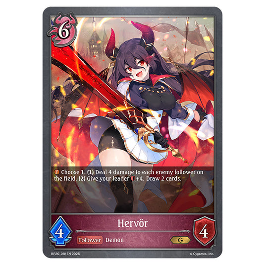 Hervör BP20-081EN card from the Shadowverse: Evolve set Eightfold Retribution & Omens and Heirs