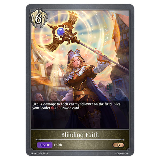 Blinding Faith BP20-110EN card from the Shadowverse: Evolve set Eightfold Retribution & Omens and Heirs