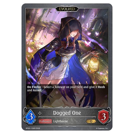 Dogged One BP20-115EN card from the Shadowverse: Evolve set Eightfold Retribution & Omens and Heirs