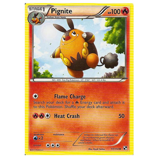 Pokemon - Black & White - Pignite 17/114
