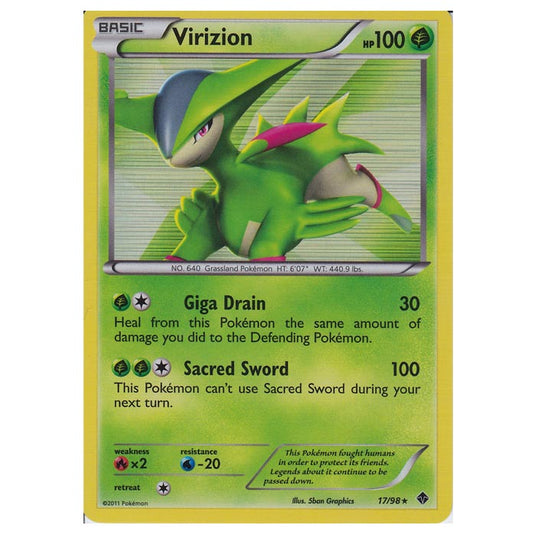 Pokemon - Black & White - Emerging Powers - Virizion 17/98