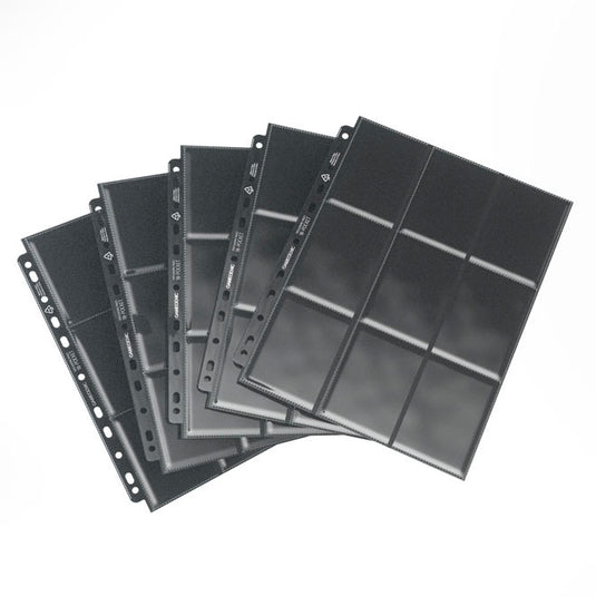 Gamegenic - Sideloading 18-Pocket Pages 10 pcs pack Black