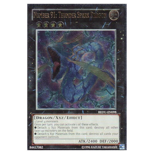 Yu-Gi-Oh! - Return of the Duelist - Number 91: Thunder Spark Dragon (Ultimate Rare) REDU-EN098