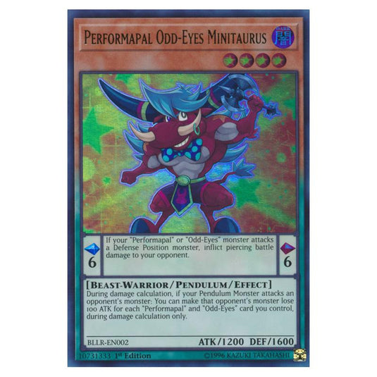 Yu-Gi-Oh! - Battles of Legend - Light's Revenge - Performapal Odd-Eyes Minitaurus (Ultra Rare) BLLR-EN002