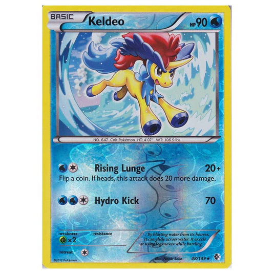 Pokemon - Black & White - Boundaries Crossed (Reverse Holo) - Keldeo 48/149