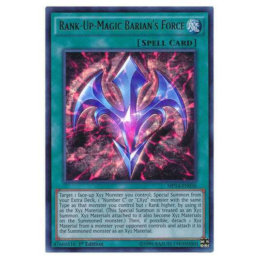 Yu-Gi-Oh! - 2014 Mega-Tin Mega Pack - Rank-Up-Magic Barian's Force (Ultra Rare) MP14-EN036