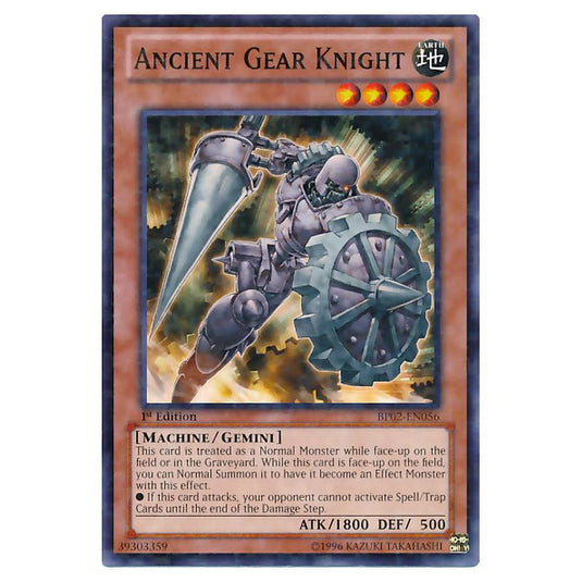 Yu-Gi-Oh! - Battle Pack 2 - War of the Giants - Ancient Gear Knight (Mosaic Rare) BP02-EN056
