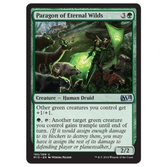 Magic the Gathering - M15 Core Set - Paragon of Eternal Wilds - 190/269