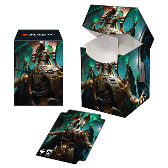 Ultra Pro - Magic the Gathering - Warhammer 40k Commander - 100+ Deck Box - Szarekh, the Silent King
