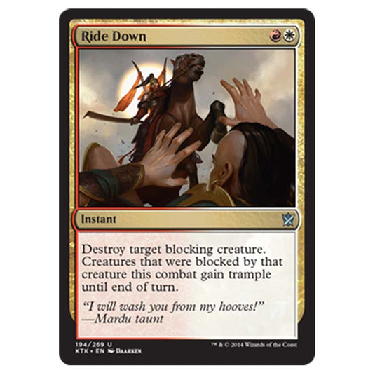 Magic the Gathering - Khans Of Tarkir - Ride Down - 194/269