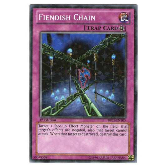 Yu-Gi-Oh! - Battle Pack - Epic Dawn - Fiendish Chain (Starfoil Rare) BP01-EN105