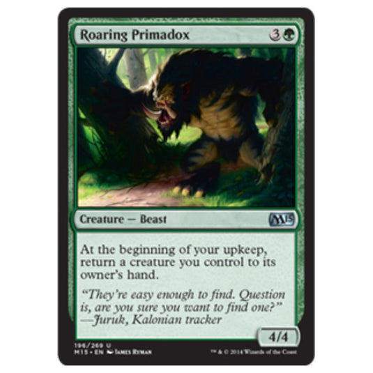 Magic the Gathering - M15 Core Set - Roaring Primadox - 196/269