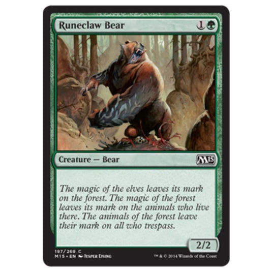 Magic the Gathering - M15 Core Set - Runeclaw Bear - 197/269