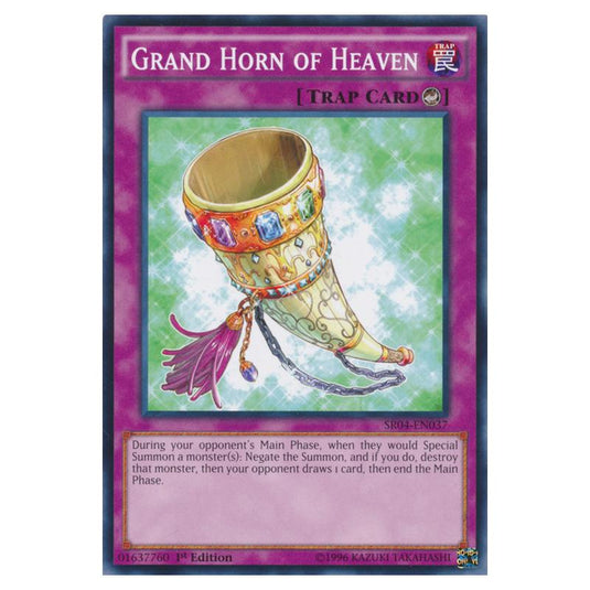 Yu-Gi-Oh! - Dinosmasher\'s Fury Structure Deck - Grand Horn of Heaven (Common) SR04-EN037