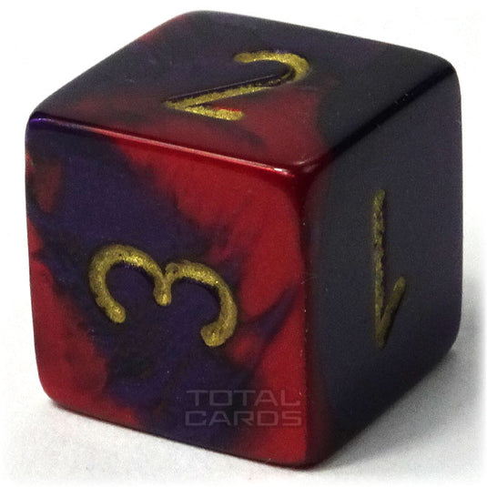 Chessex - Gemini 16mm D6 - Purple-Red w/Gold