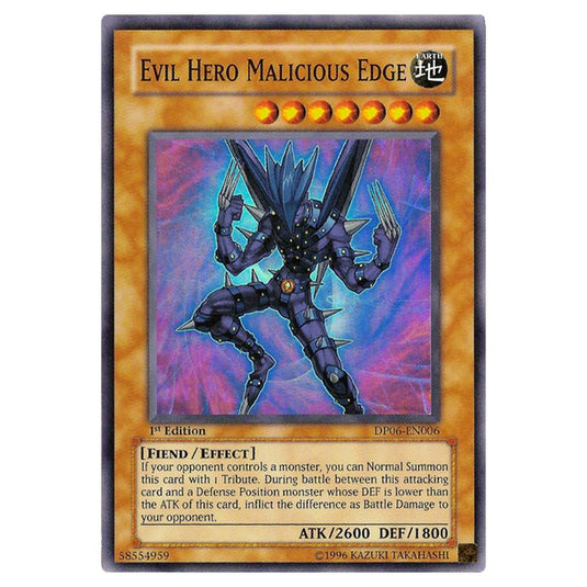 Yu-Gi-Oh! - Duelist Pack - Jaden Yuki 3 - Evil HERO Malicious Edge (Super Rare) DP06-EN006