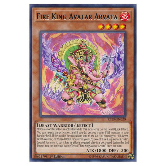 Yu-Gi-Oh! - Circuit Break - Fire King Avatar Arvata (Rare) CIBR-EN029