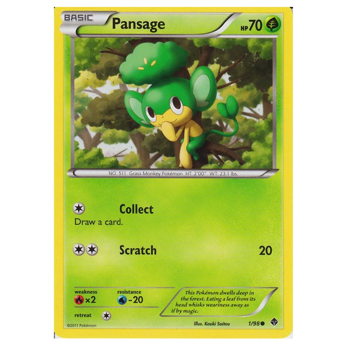 pansage pokemon card value Pokemon - Black & White - Emerging Powers