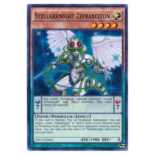 Yu-Gi-Oh! - Pendulum Evolution - Stellarknight Zefraxciton (Super Rare) PEVO-EN045