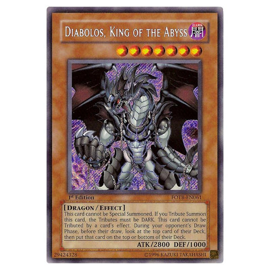 Yu-Gi-Oh! - Force of the Breaker - Diabolos, King of the Abyss (Secret Rare) FOTB-EN061