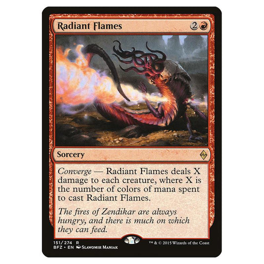 Magic The Gathering - Battle For Zendikar - Radiant Flames - 151/274 (Foil)