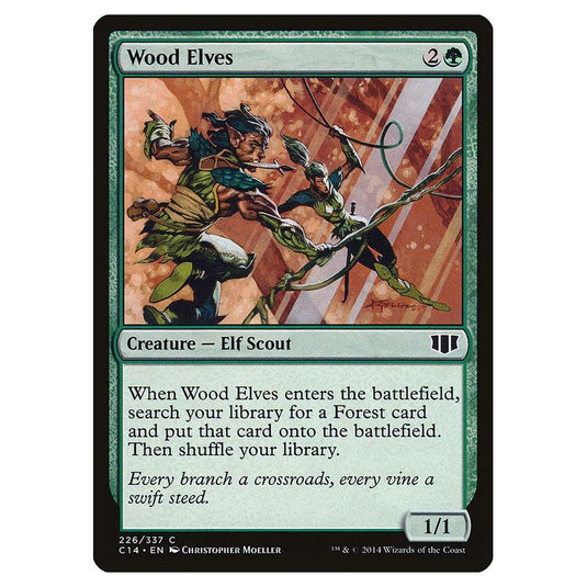 Magic The Gathering - Commander 2014 - Wood Elves - 226