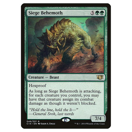 Magic The Gathering - Commander 2014 - Siege Behemoth - 46