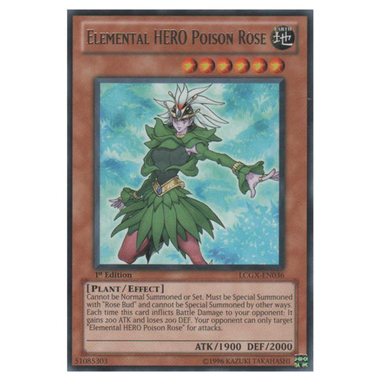 Yu-Gi-Oh! - Legendary Collection 2 - The Duel Academy Years Mega Pack - Elemental HERO Poison Rose (Rare) LCGX-EN036