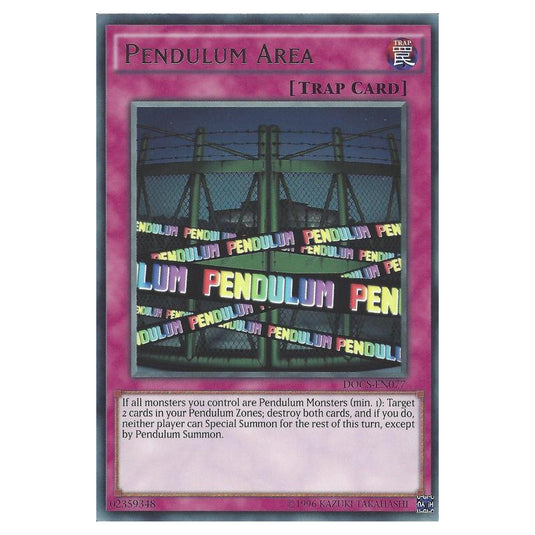 Yu-Gi-Oh! - Dimension of Chaos - Pendulum Area (Rare) DOCS-EN077