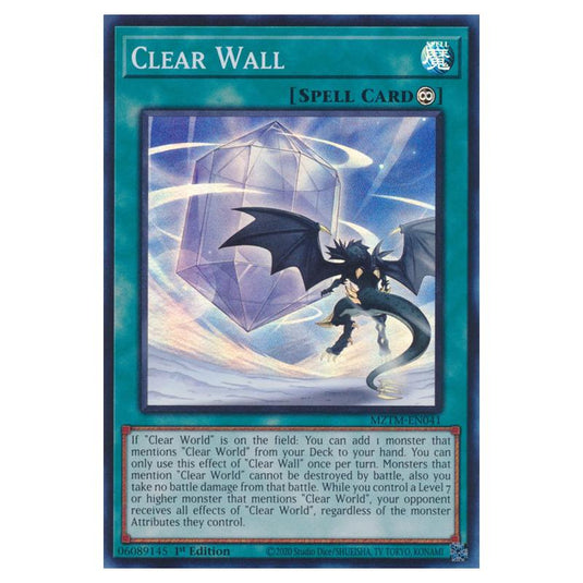 Yu-Gi-Oh! - Maze of the Master - Clear Wall (Super Rare) MZTM-EN041
