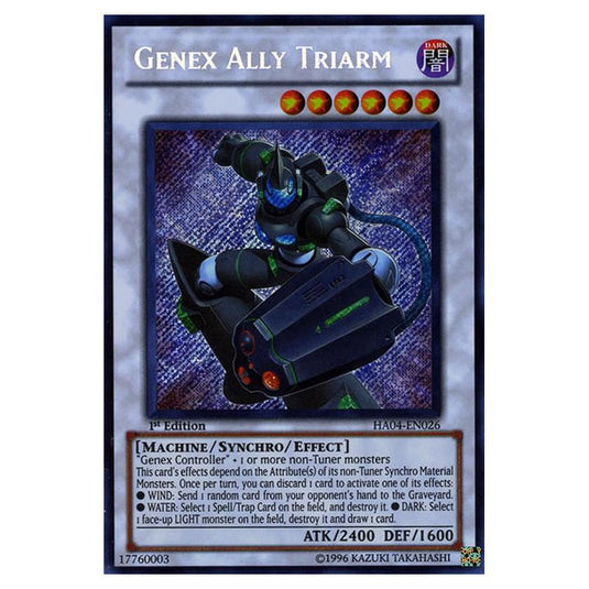 Yu-Gi-Oh! - Hidden Arsenal 4 - Trishula's Triumph - Genex Ally Triarm (Secret Rare) HA04-EN026